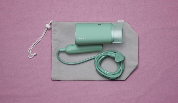 Philips 3000-Serie Tragbarer Dampfglätter - 1000 W, Kompakt und Faltbar, 100ml Wassertank konstante