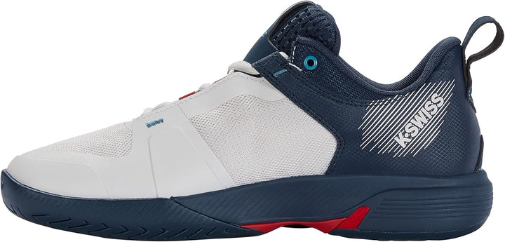 K-Swiss Herren Ultrashot Team Tennis Shoe 40 EU Blanc De Blanc Blue Opal Lollipop, 40 EU Blanc De Bl