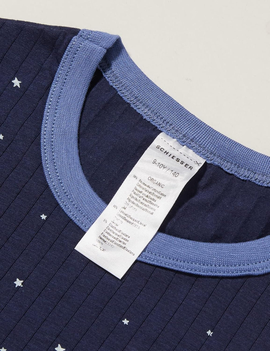 Schiesser Jungen Schlafanzug lang ohne Bündchen Baumwolle - Gr. 140 bis 176 92 Dunkelblau (Blau), 92