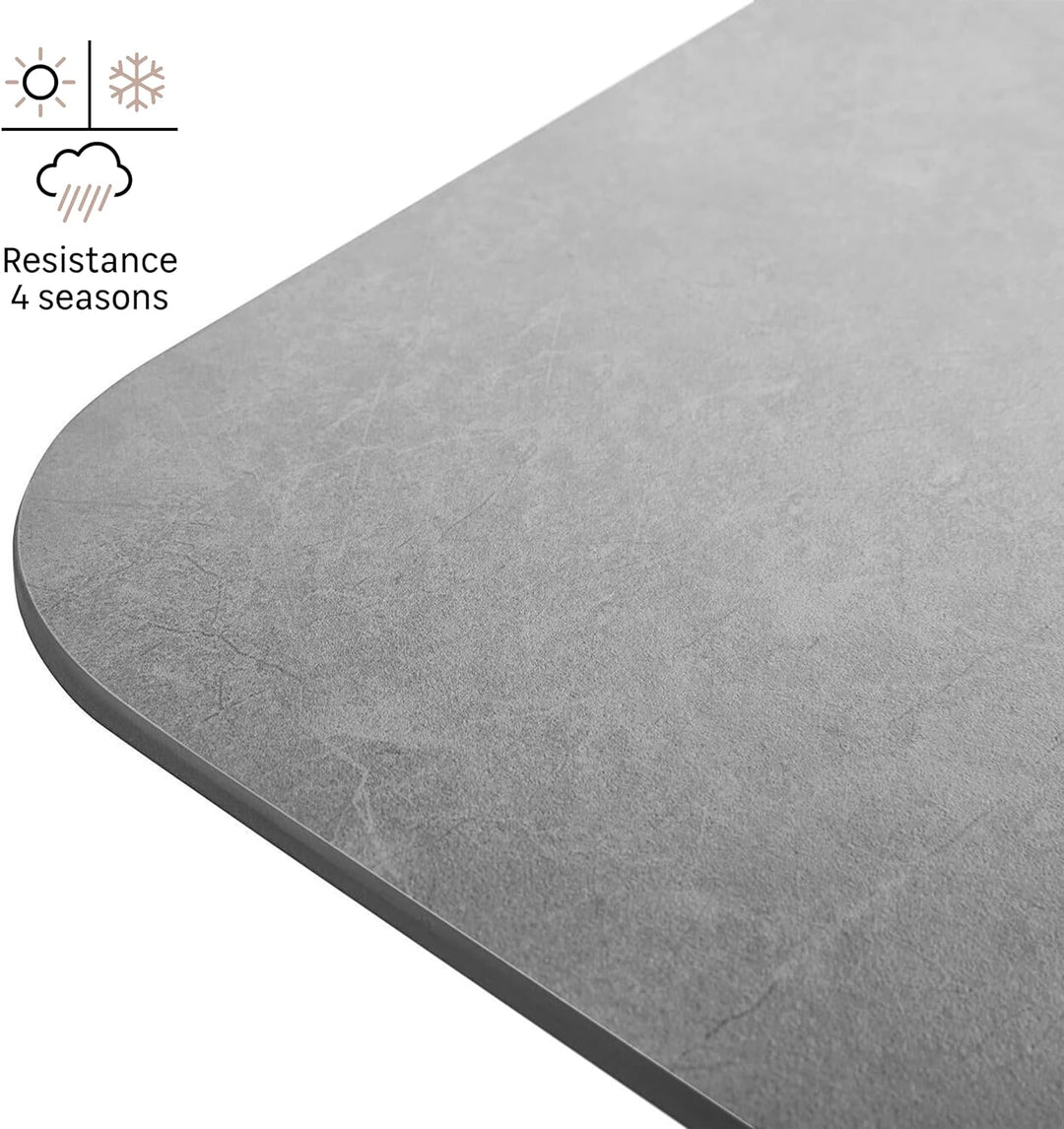 NATERIAL - Gartentisch Livia Origami - 2 Personen - Klapptisch - 69.5 x 69.5 x 74 cm - Balkontisch k