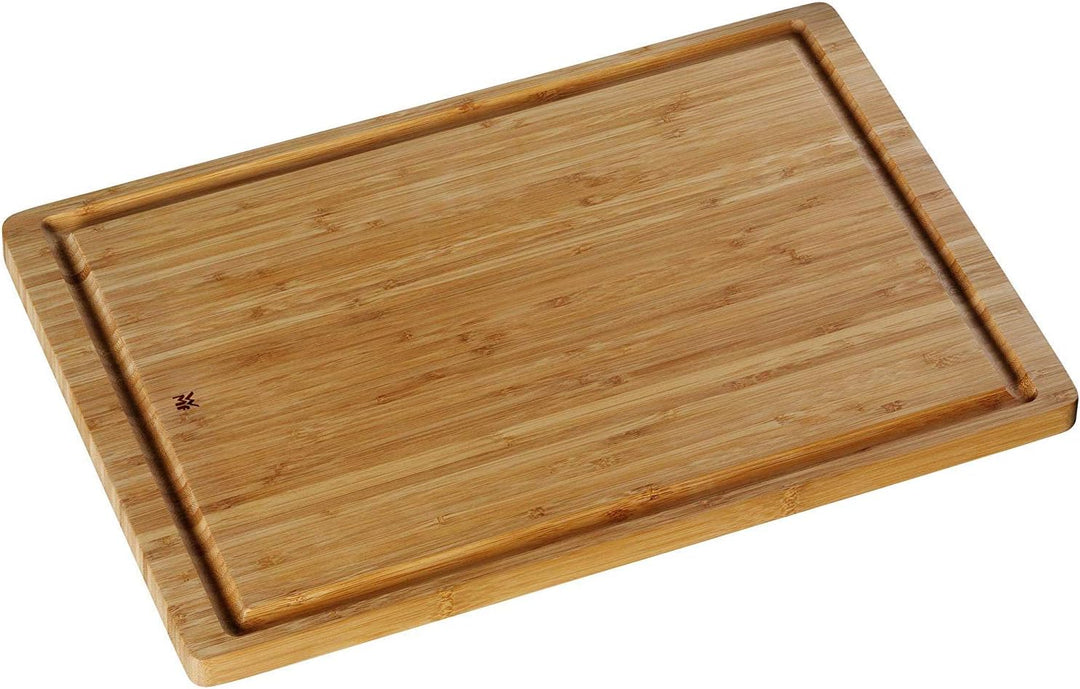 WMF Schneidebrett XL 40 x 32 x 4 cm, Holz, Akazienholz & Schneidebrett Bambus natur, 45 x 30 x 1,9 c