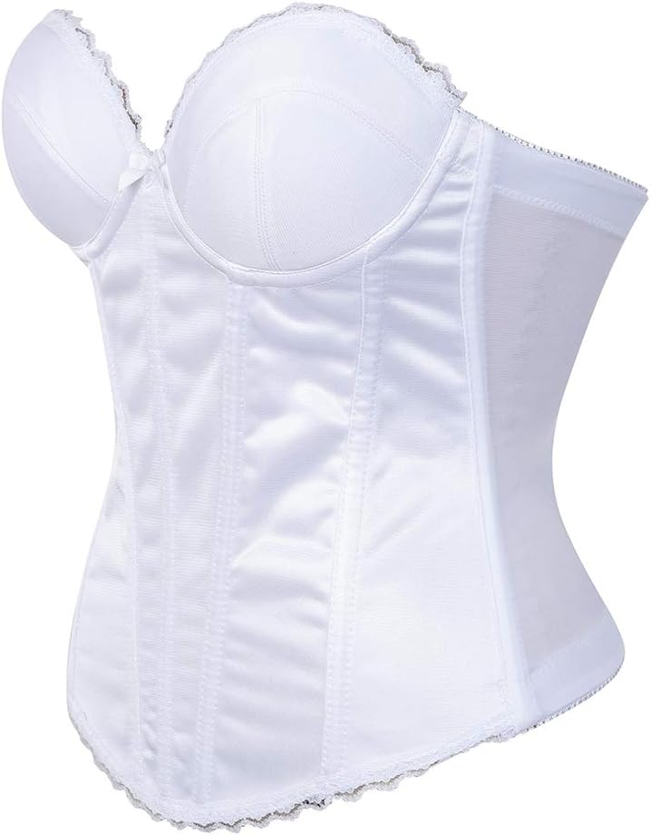 Grebrafan Damen Brautcorsage Korsett Unterwäsche Bustier 38-40 Weiãÿ, 38-40 Weiãÿ