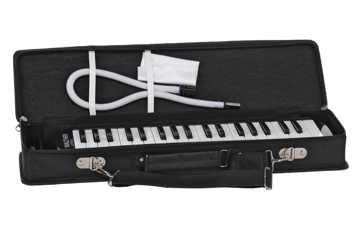 GEWA Melodica, 37 Tasten, Tonumfang f-f´´´, inklusive Anblasschlauch und Etui mit Tragegurt, schwarz
