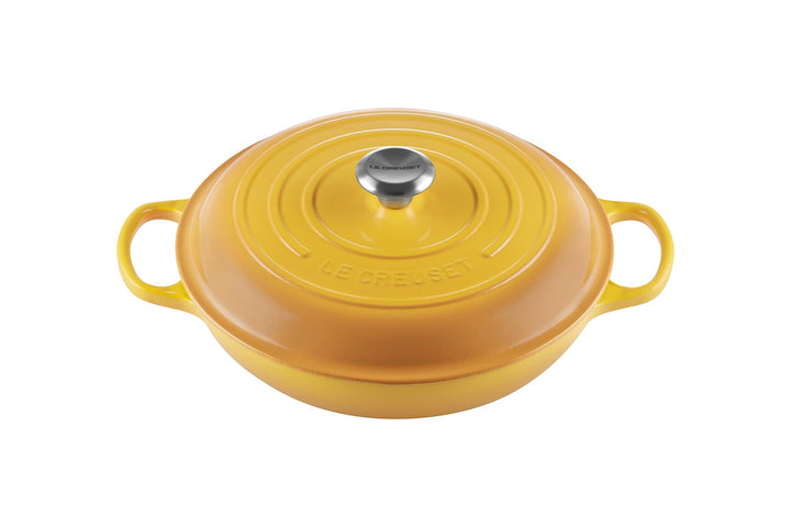 Le Creuset Signature Gusseisen Gourmet-Profitopf, Rund, Ø 30 cm, 3.5 l, 5.555 kg, Nectar, 2118030672