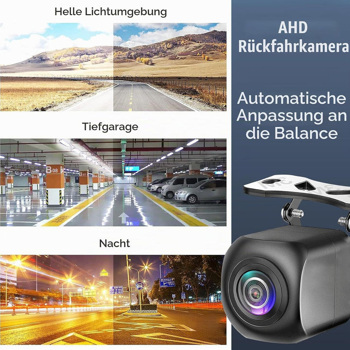 HD-Rückfahrkamera, AHD 720P Auto-Rückfahrkamera, 170° Weitwinkel, Kompatibel mit LIUIBOBU AutoRadio