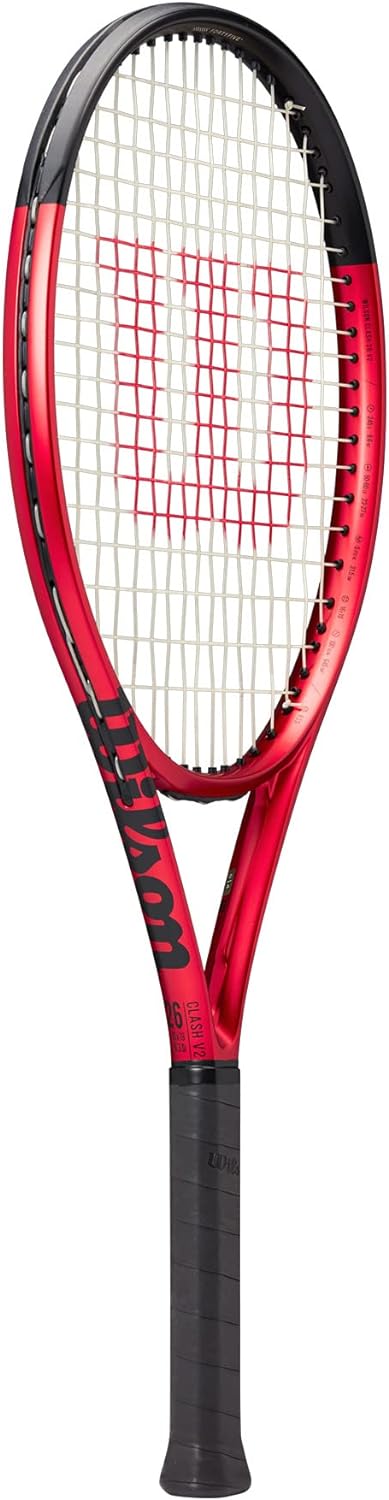 Wilson Tennisschläger Clash Jr, Für Kinder, Carbonfaser, Grifflastige Balance 25, 25