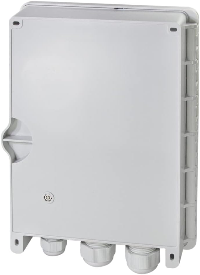 LogiLink FB124E - FTTH/FTTB-Anschlussleergehäuse, für max. 24 Fasern, 6X LC/QD o. SC/DX, Grau unbest