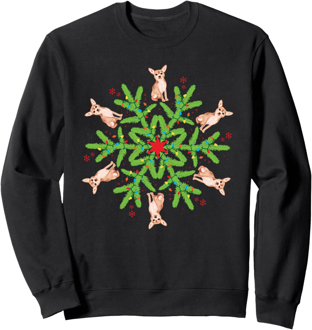 Chihuahua Schneeflocke Chihuahua Weihnachten Sweatshirt