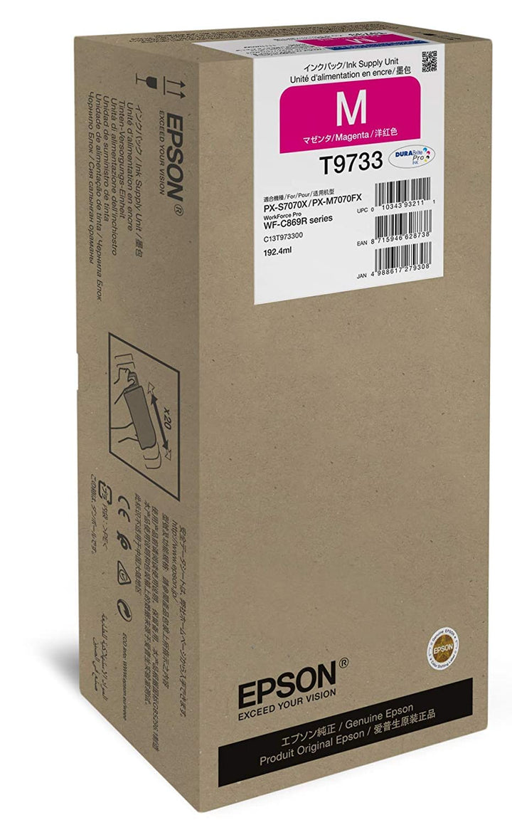 Epson C13T973300 passend für WFC869R Tinte Magenta XL 192ml 22.000 Seiten
