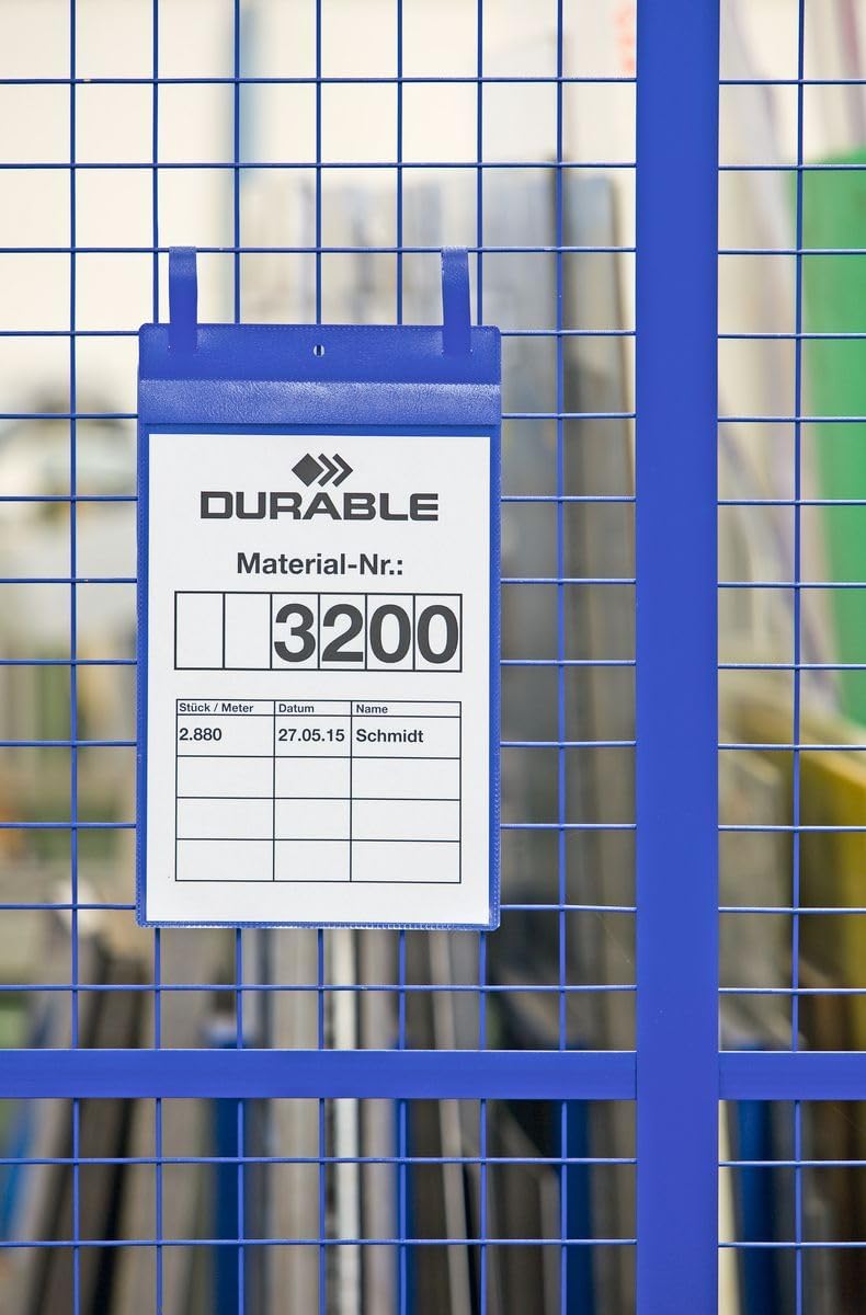 Durable Gitterboxtasche (A4 hoch) Packung à  50 Stück blau, 175007 A4 Hochformat, A4 Hochformat