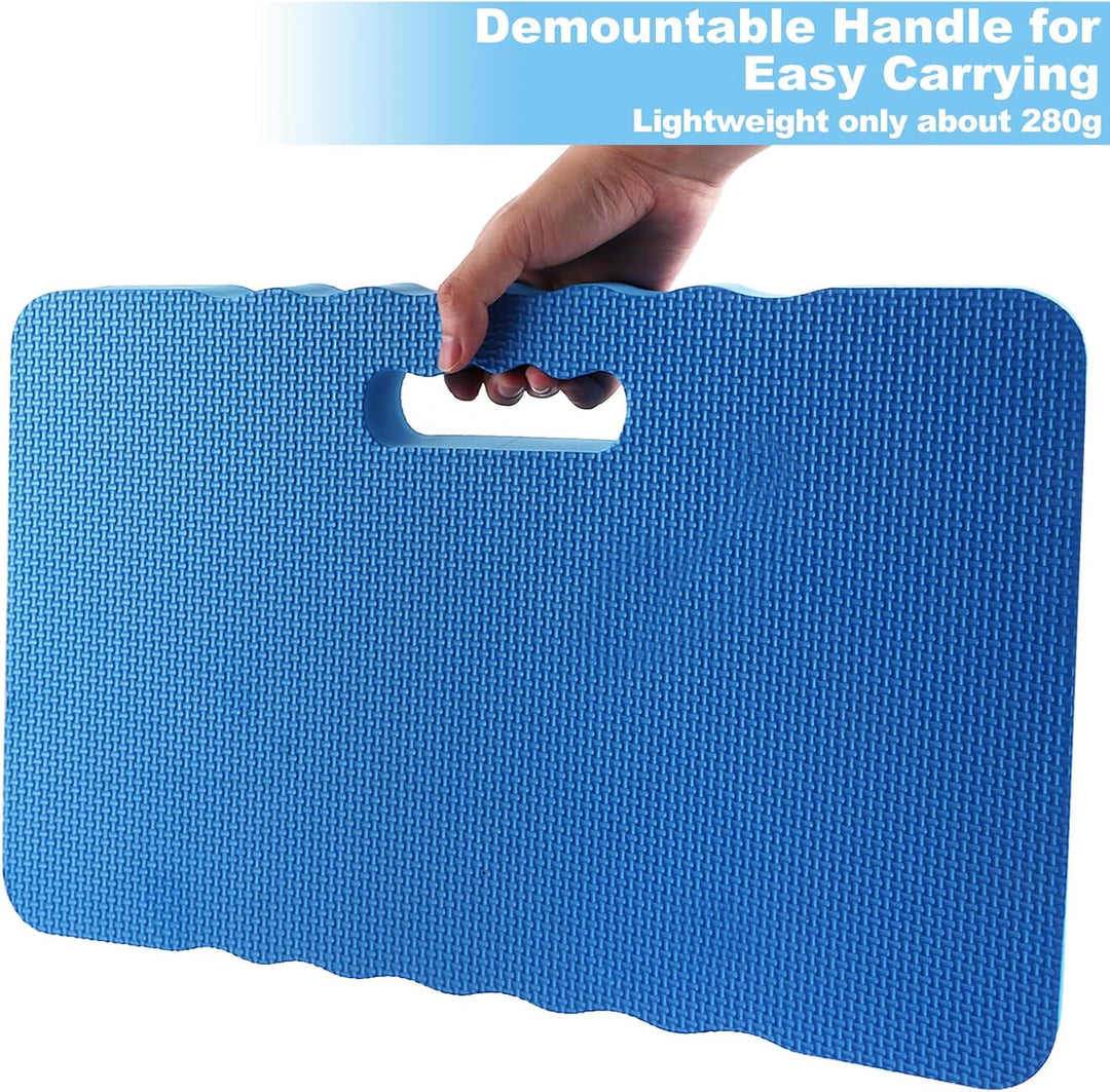 APACALI 3 Stück Kniekissen Garten Blau, 43x28x4CM Dicken Garten Kniekissen, Wasserabweisender Kniepo