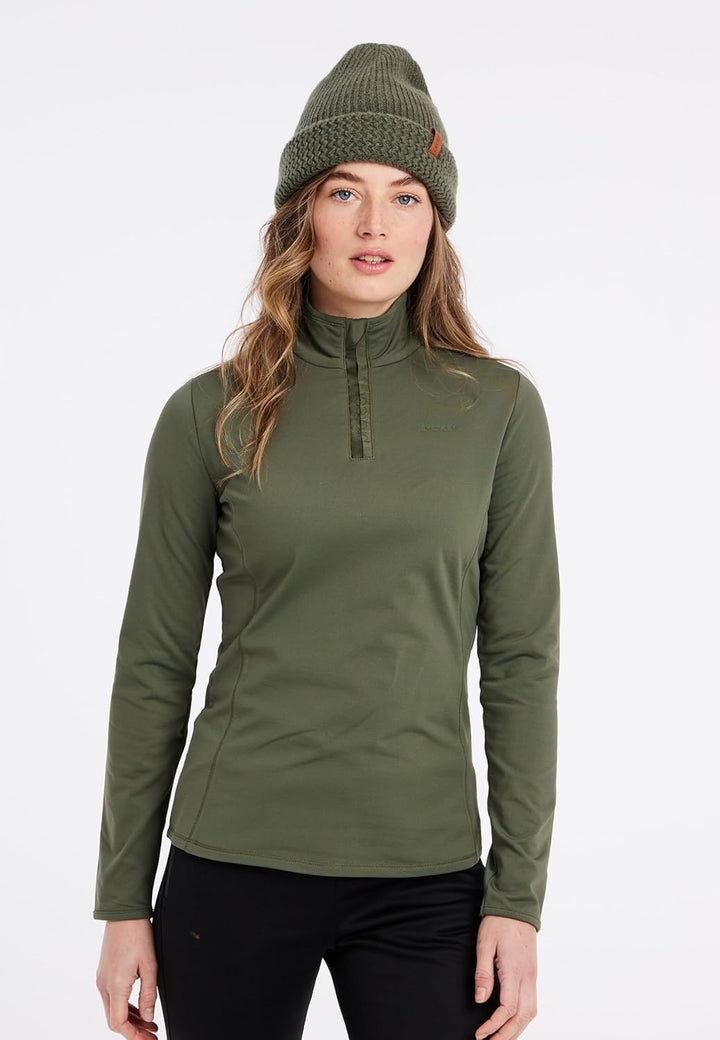 Protest Damen 1/4-reissverschluss FABRIZ 3XL Botanic Green, 3XL Botanic Green