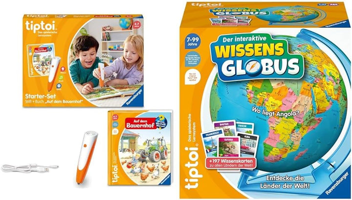 Ravensburger tiptoi Starter-Set 00114: Stift und Bauernhof-Buch & tiptoi Spiel 00107 - Der interakti