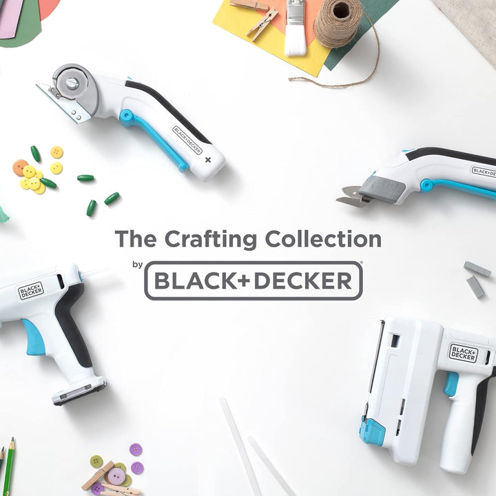 BLACK+DECKER 3.6V Universalschneider Akku (kabellos, Rotationsschneider für präzise Schnitte in Stof