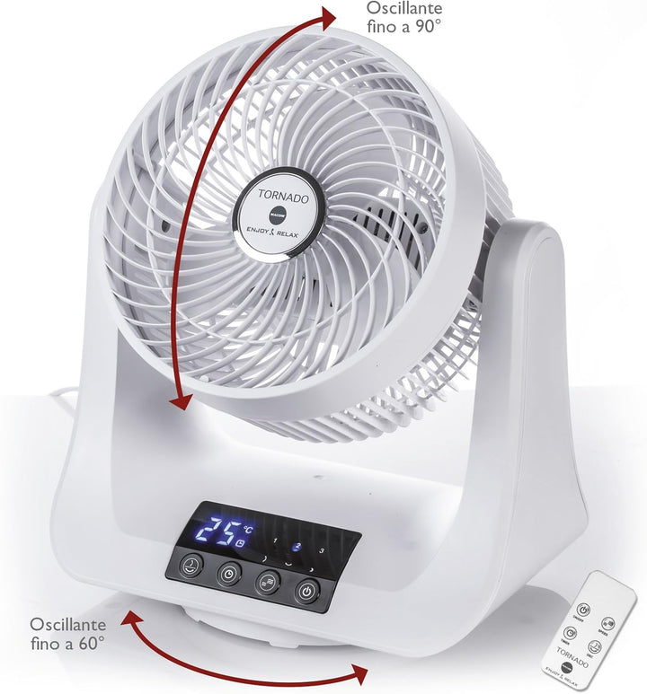 Macom Enjoy & Relax 993 Tornado Ventilator mit doppelter Oszillation