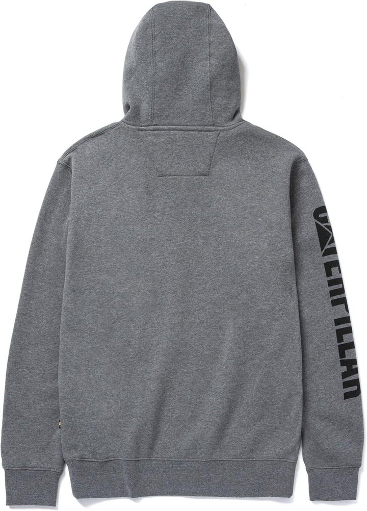 Caterpillar Herren Trademark Banner Kapuzen-Sweatshirt Kapuzenpullover S Dunkelgrau (Dark Heather Gr