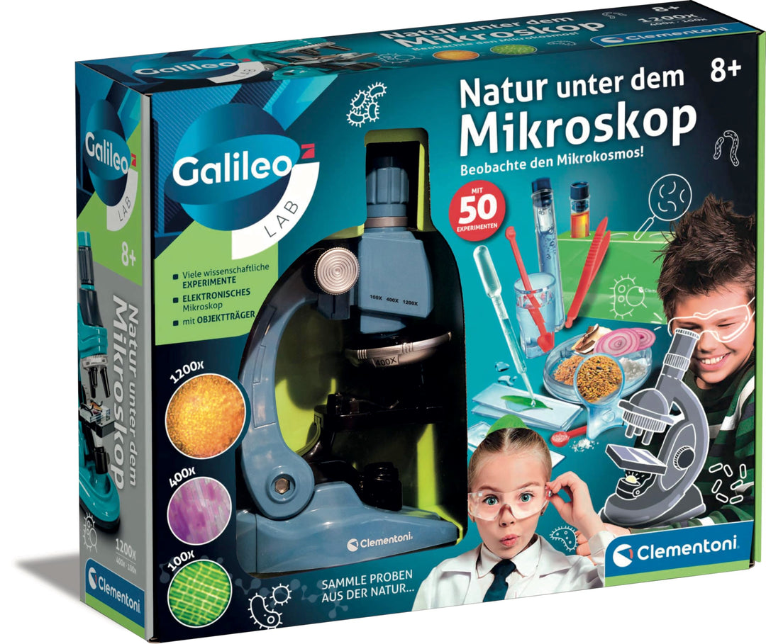 Galileo Lab Natur unter dem Mikroskop - Mikroskop für Kinder - Experimente für Kinder ab 8 Jahren, F