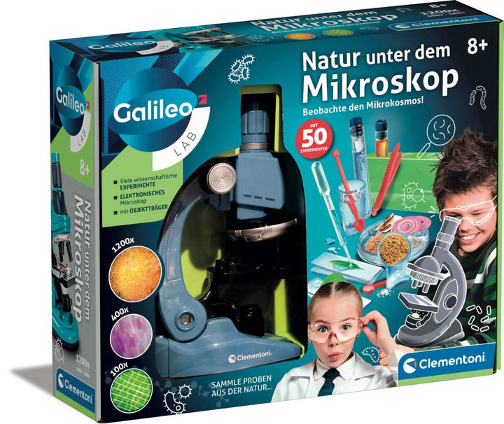 Galileo Lab Natur unter dem Mikroskop - Mikroskop für Kinder - Experimente für Kinder ab 8 Jahren, F
