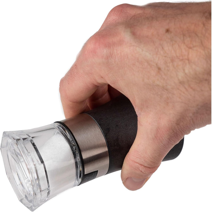 PEUGEOT - 2-in-1 Pfeffermühle + Salzspender Oslo 11 cm - Mit schwarzem Pfeffer - Aus Holz mit PEFC-S