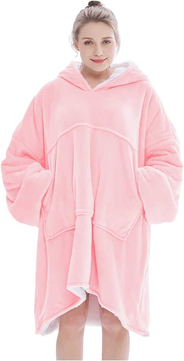 Übergrosse Hoodie Sweatshirt, Original Decke Sweatshirt, super weiche gemütliche warme komfortable R
