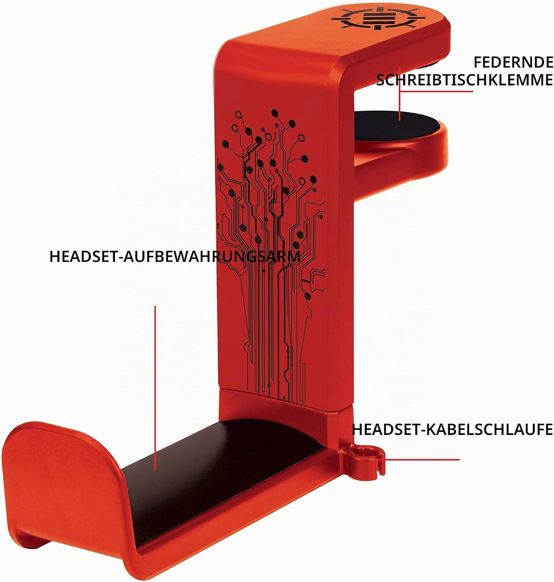 ENHANCE PC Gaming Headset Kopfhörer Halterung Hanger Mount Kopfhörer Stand mit verstellbaren & Schwe