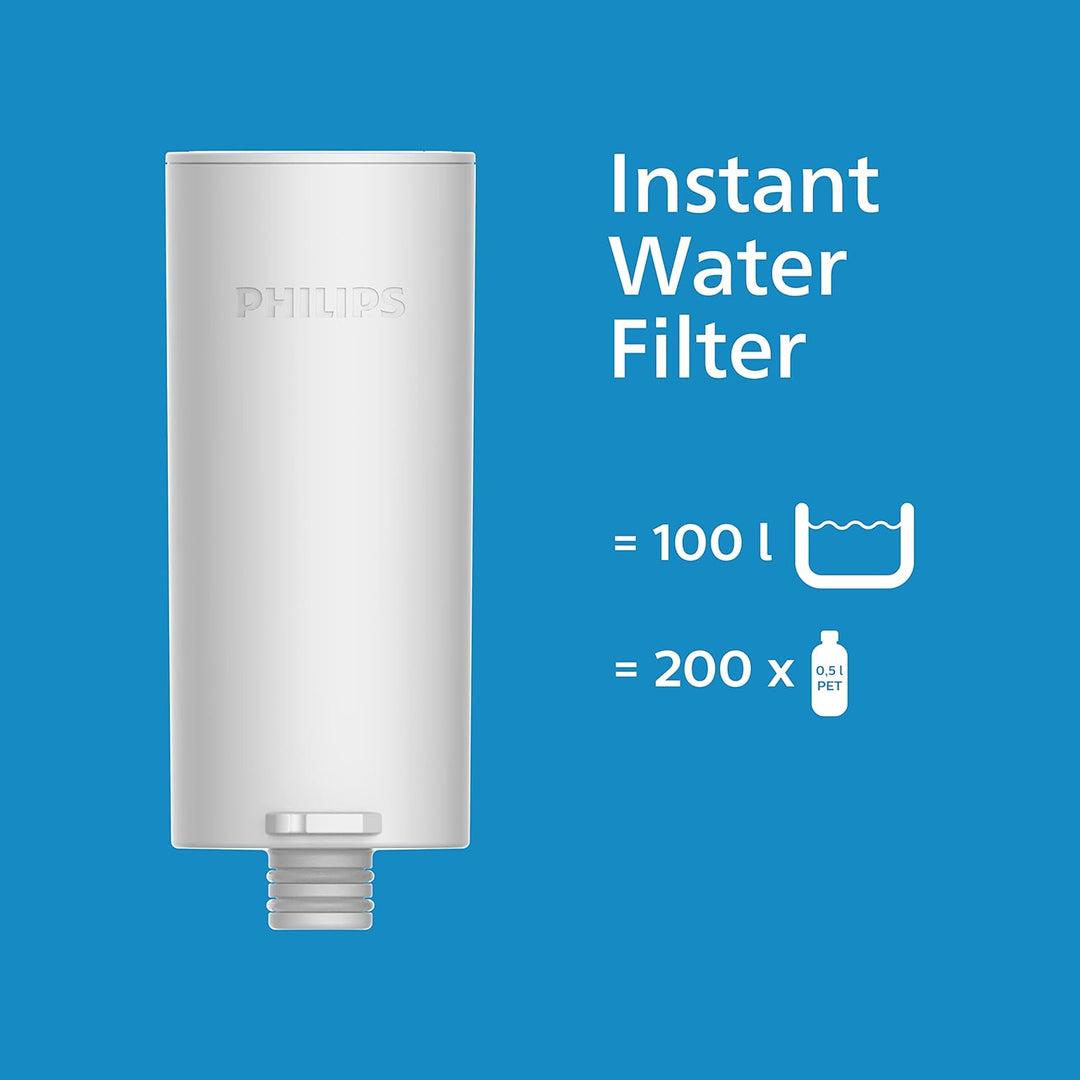 Philips Filterkaraffe Instant Water + 1 Filter im Lieferumfang enthalten, 3 l, wiederaufladbar über