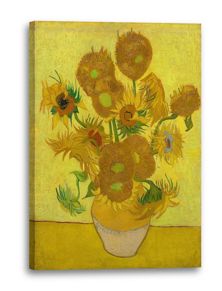 Printed Paintings Leinwand (80x120cm): Vincent Van Gogh - Sonnenblumen (1889) 80x120 cm, 80x120 cm