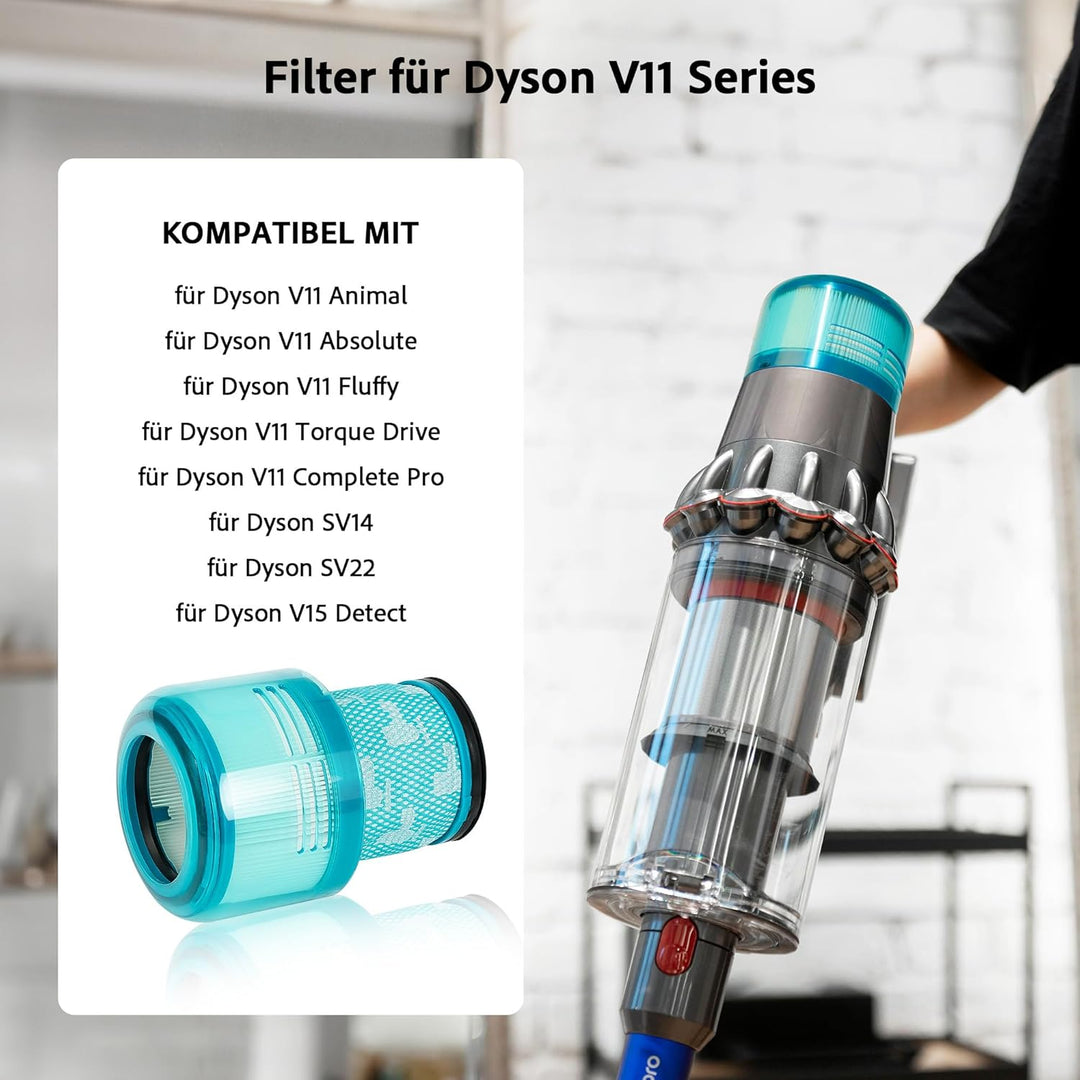 Cheerhom Filter für Dyson V11, 2 PCS Ersatzfilter für Dyson V11 V15 SV14 SV17 SV22 Detect Absolute S