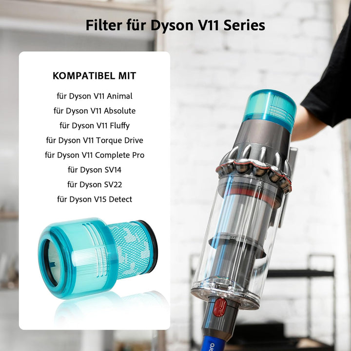 Cheerhom Filter für Dyson V11, 2 PCS Ersatzfilter für Dyson V11 V15 SV14 SV17 SV22 Detect Absolute S
