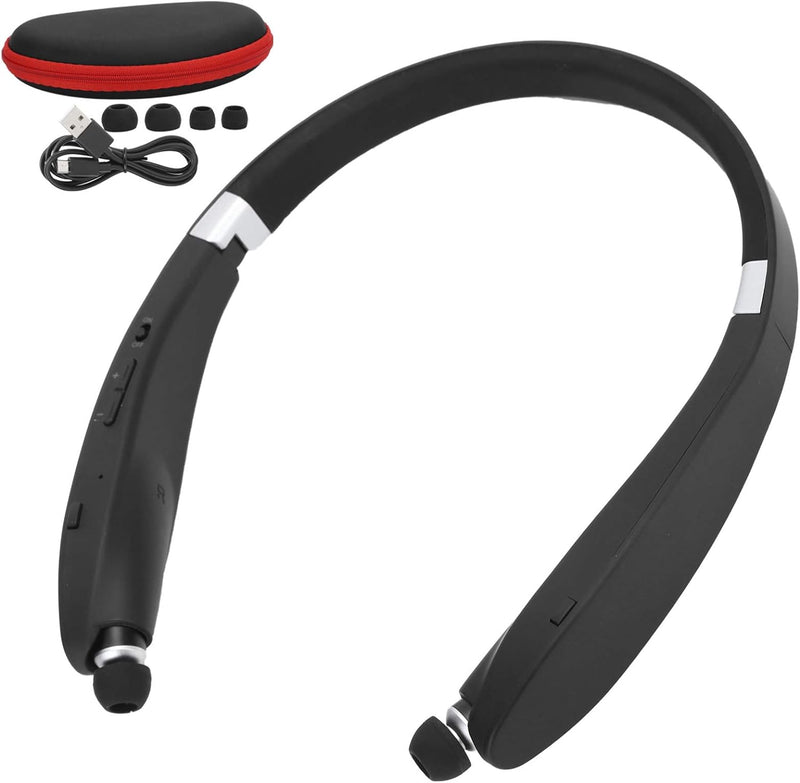 Goshyda SX-991 Bluetooth-Headset, Bluetooth 5.0-Kopfhörer mit Nackenbügel, Faltbarer Sportkopfhörer