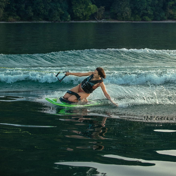 Mesle Kneeboard-Leine Hook Up 60' 3-Loop, mit Starthilfe-Hantel für Kneeboard, 3 Sektionen, Länge: 1