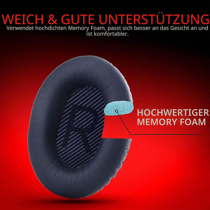 Premium Ohrpolster Ersatz für Bose Kopfhörer Ohrpolster kompatibel mit Bose QuietComfort 35 II / QC3