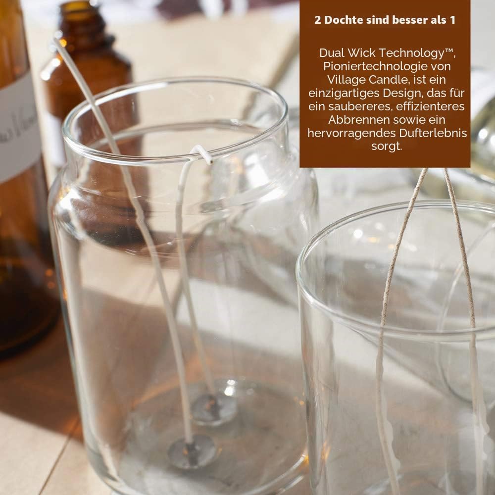 Village Candle Duftkerze im Glas, Duft: Christmas Spice, klein, 325 ml Large (26 oz), Large (26 oz)