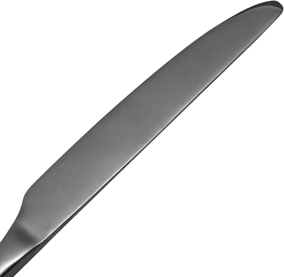 Besteck Set, Edelstahl Spiegelpoliert 30 teilig Besteckset für 6 Personen, Essbesteck Set mit Messer