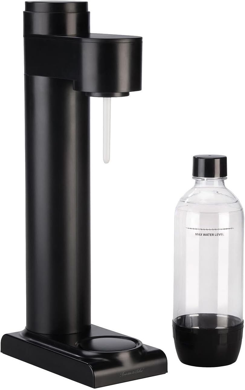 Rosenstein & Söhne kompakte Wassersprudler: Soda-Wassersprudler mit 5 1-Liter-Flaschen, Soda-Stream-