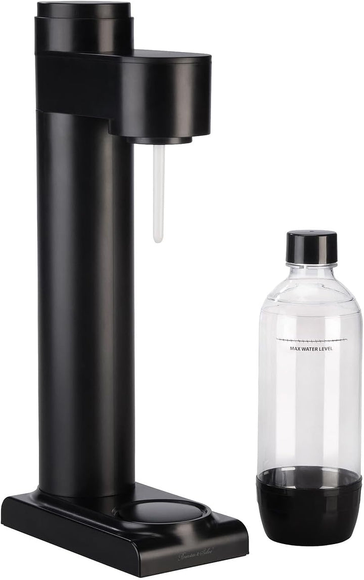 Rosenstein & Söhne kompakte Wassersprudler: Soda-Wassersprudler mit 5 1-Liter-Flaschen, Soda-Stream-