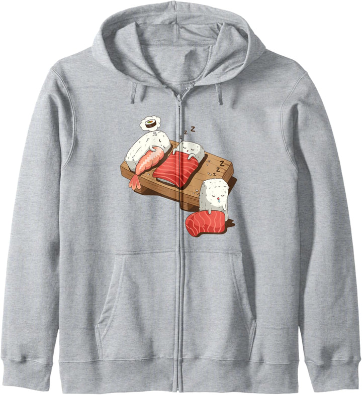 Kawaii Niedlich Anime Otaku Japanisch Sushi Nigiri Kapuzenjacke