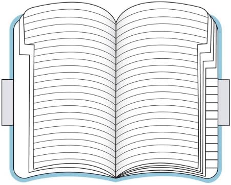 Moleskine Volant Adressheft Large, Softcover mangan-blau Large Mangan-Blau, Large Mangan-Blau