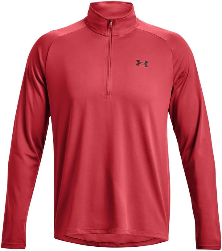 Under Armour Herren Tech 2.0 1/2 Zip Warmup Tops (1er Pack), XL Rotrot