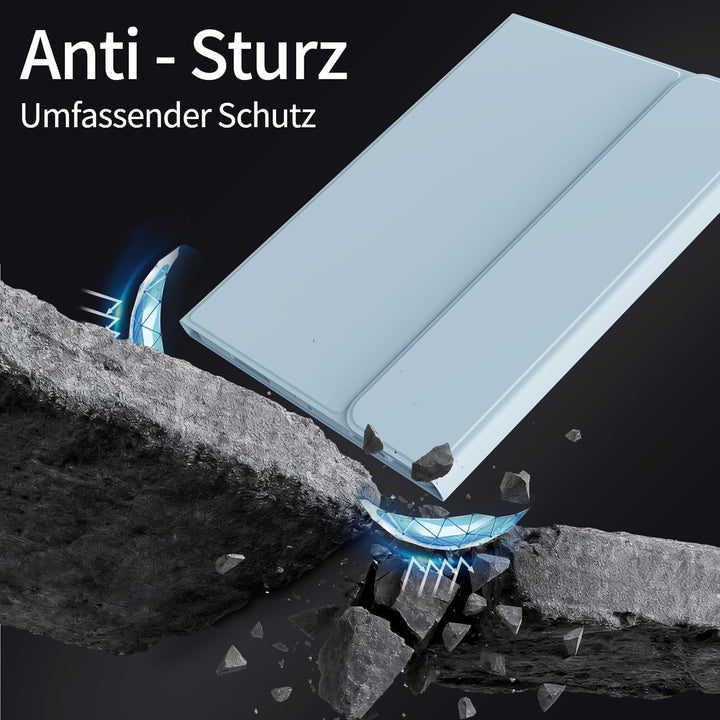 Hülle mit Tastatur für iPad Air 11 Zoll 2026/2025/2024, für iPad Air 10,9 2022/2020 5./4. Generation