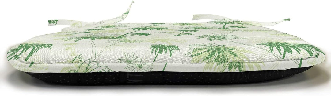 ABAKUHAUS Hawaii Polster für Esszimmerstühle, Sketch Stil Palmen, Dekoratives wasserfestes Kissen mi