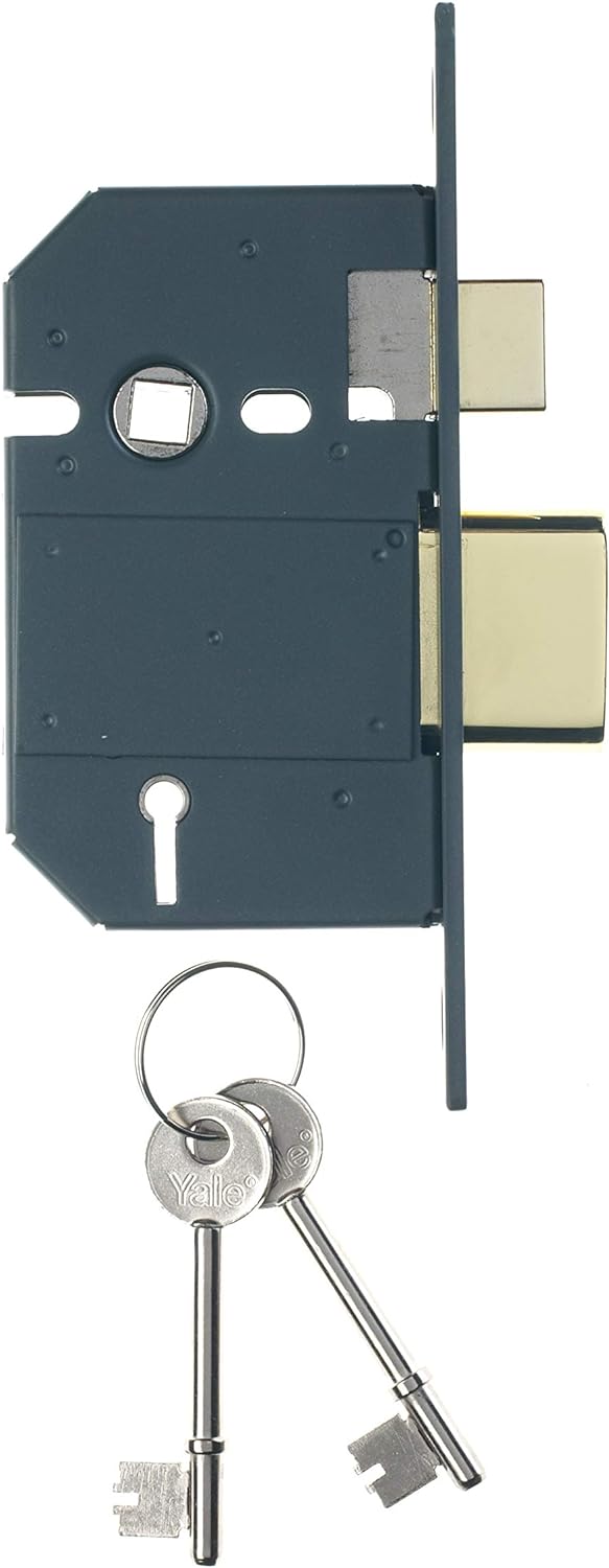Yale Schlösser P-M560-CH-67 Hi-Security BS 5 Hebel Einsteckschloss 64mm 2,5 Zoll - Verchromte Ausfüh
