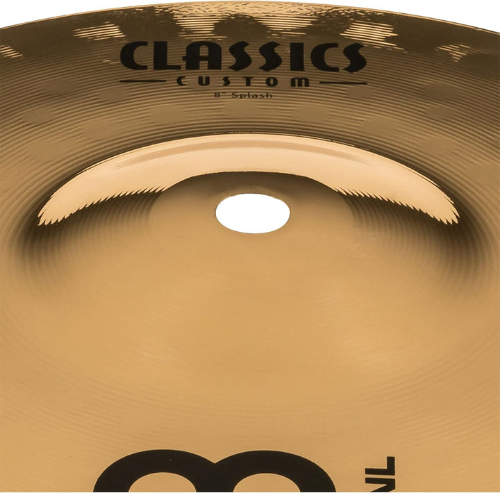 Meinl Cymbals Classics Custom Brilliant Splash 8 Zoll (Video) Schlagzeug Becken (20,32cm) B12 Bronze
