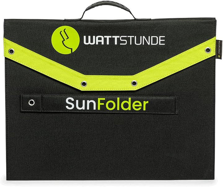 WATTSTUNDE Sunfolder Solartasche - Mobiles 12V Outdoor Solarpanel - faltbares Solarmodul (90 W), 90