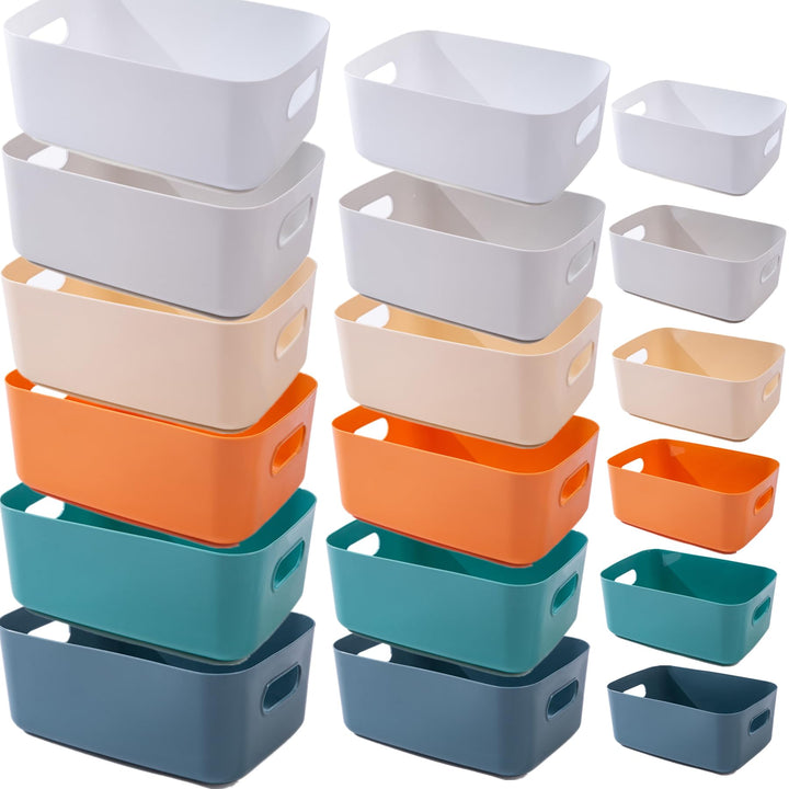 Aufbewahrungsbox Kunststoff Aufbewahrungskorb mit Griffen Küchenschrank Organizer Box Körbe Aufbewah