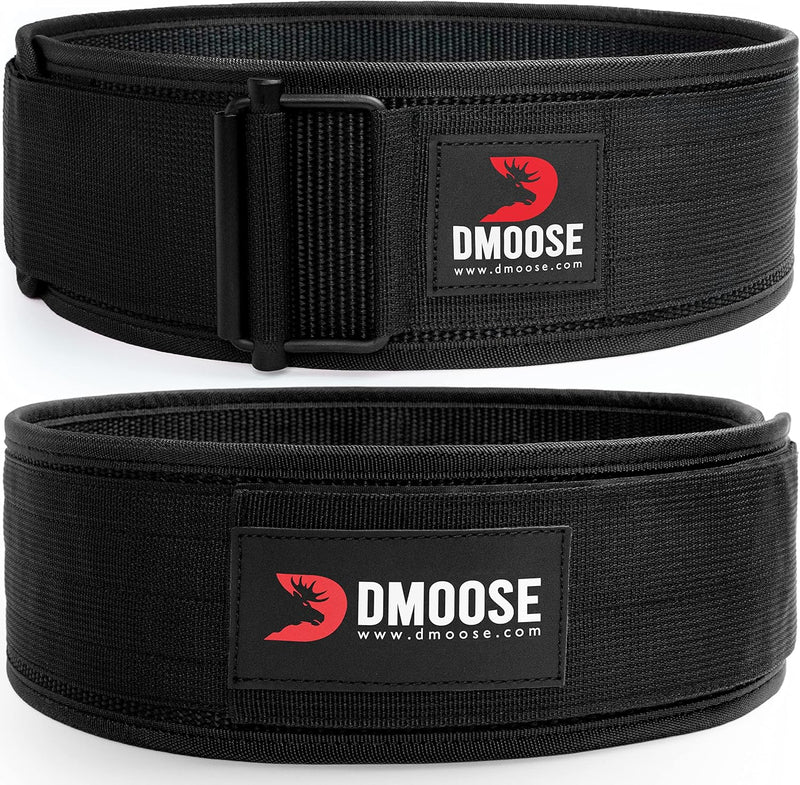 Dmoose Gewichthebergürtel, 4" Autolock Nylon Gürtel, Functional Training Bodybuilding Fitness Gürtel