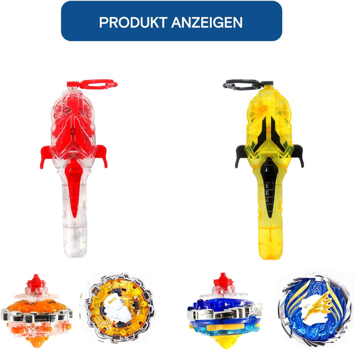INFINITY NADO Non Stop Battle Arena Set, Packung mit 2 Tops von ARE'S Wings und Cracking Panzer, Kre