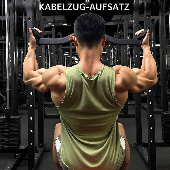 Ergonomic Design Lat Pull down Bar Grip Handle, Lat Pulldown Attachments, Strength Trainer for Athle