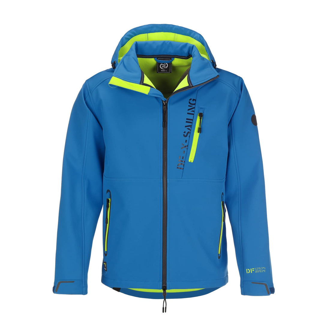 Dry Fashion Herren Softshell Jacke Grömitz Unifarben - Softshelljacke Outdoorjacke mit abnehmbarer K