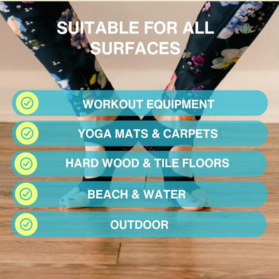 Tucketts Yoga Socken für Frauen - rutschfeste Haftsocken ohne Zehen - Stoppersocken (Damen) – Pilate